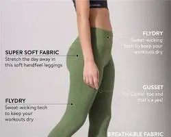 Moisture-wicking and breathable fabrics to prevent cameltoe